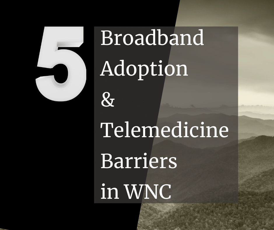 broadband adoption and telemedicine barriers in WNC