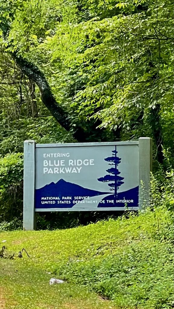 Entering Blue Ridge Parkway 